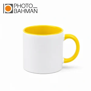 ليوان 6OZ دسته و داخل زرد
