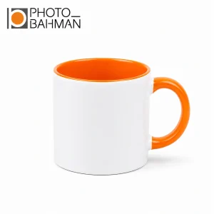 ليوان 6OZ دسته و داخل نارنجي